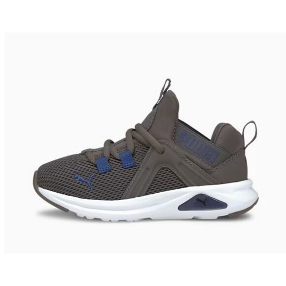 Puma‎ Enzo 2 Kids Youth Shoes Athletic Runnin Gray Size US: 4C Casuak Shoes - Picture 1 of 10